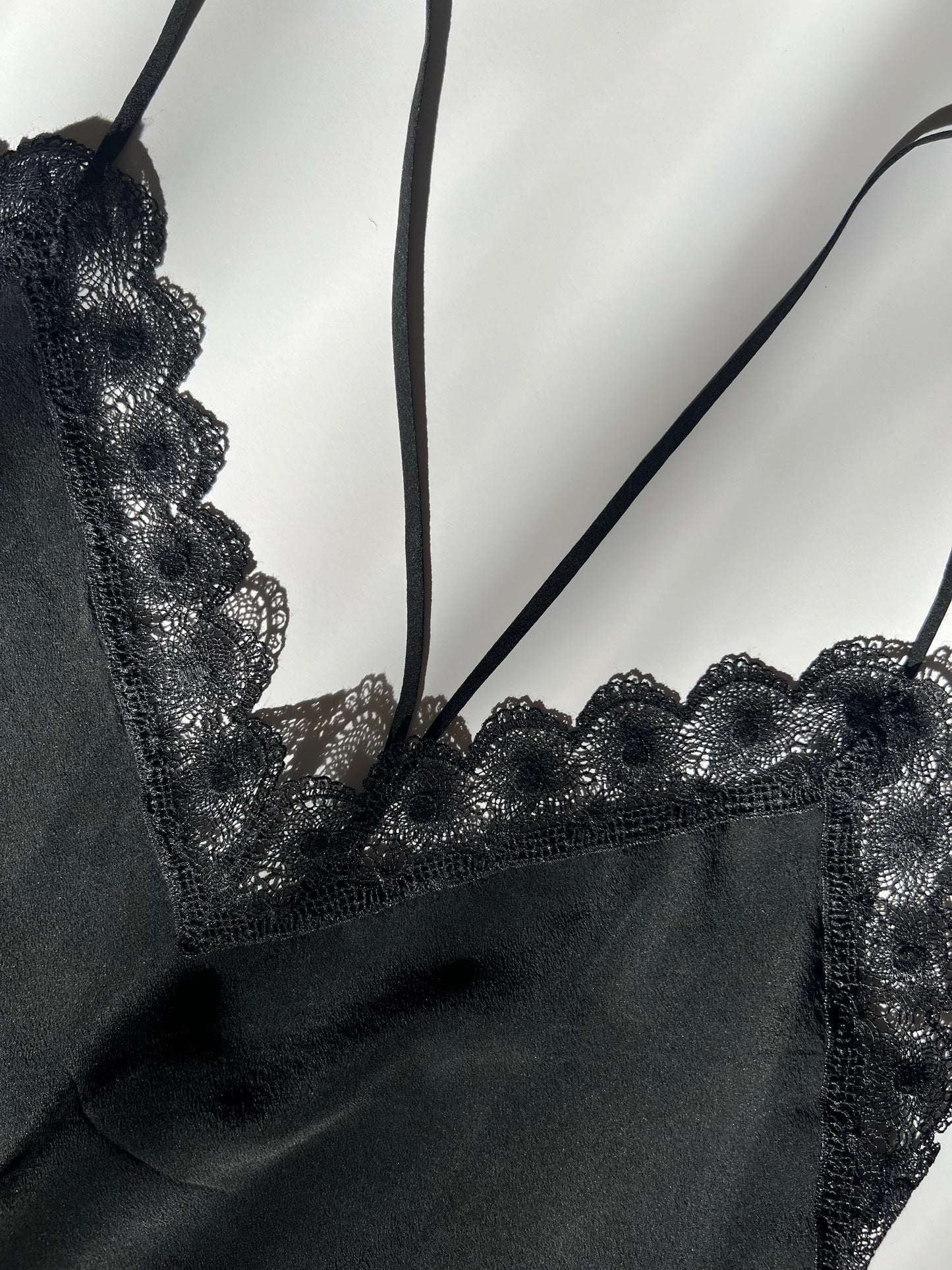 Black Lace Slip Dress