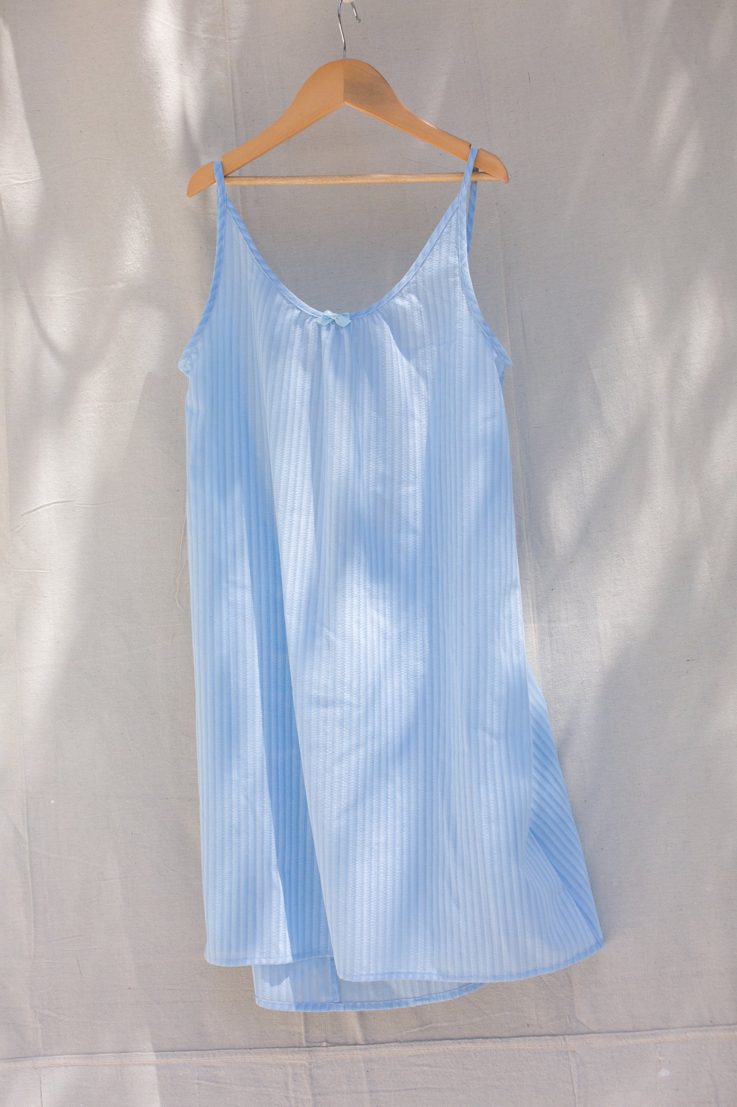 Blue Seersucker Nightie
