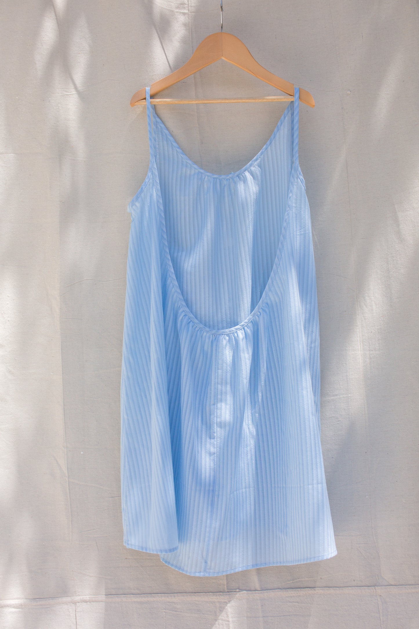 Blue Seersucker Nightie