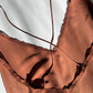 Chestnut Silk Slip Dress